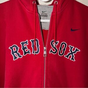 Nike Red Full-Zip Hoodie Red Sox